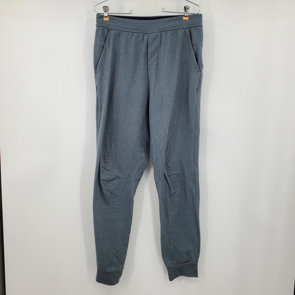Lululemon Mens Intent Jogger Heathered Grey Tapered Pants Medium Active Tech Gym